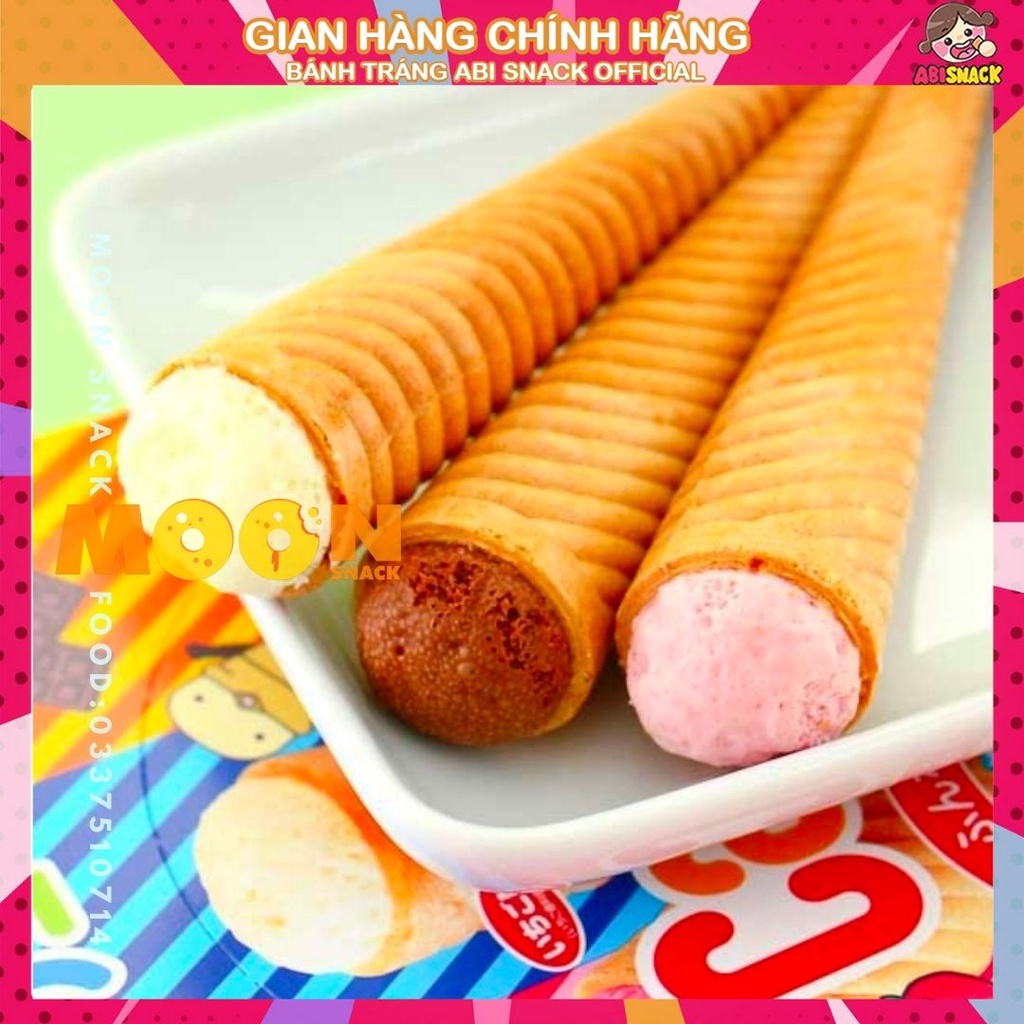 Bánh Kem Ốc Quế bánh quy ngọt GLICO CAPLICO Chính Hãng Nhật Bản Gói 10 chiếc