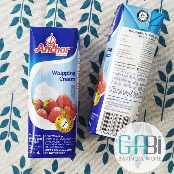 Kem tươi whipping cream Anchor 250ml - 1L
