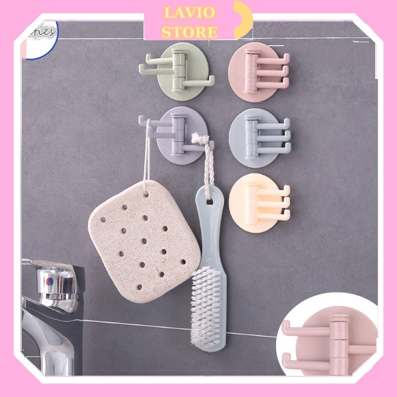 Móc Treo Quần Áo Đồ Dùng Phòng Tắm Dạng Xoay Siêu Chắc Chắn 88117 Lavio Store