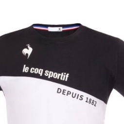 Áo T-Shirt le coq sportif Unisex - QLUSHA04-BLK