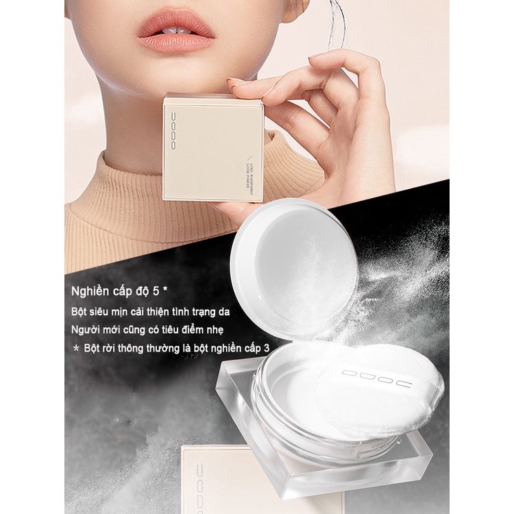 Phấn Phủ Dạng Bột Cố Định Lớp Trang Điểm Kiểm Soát Dầu Lâu Trôi Và Chống Thấm Nước 5.5g Uodo