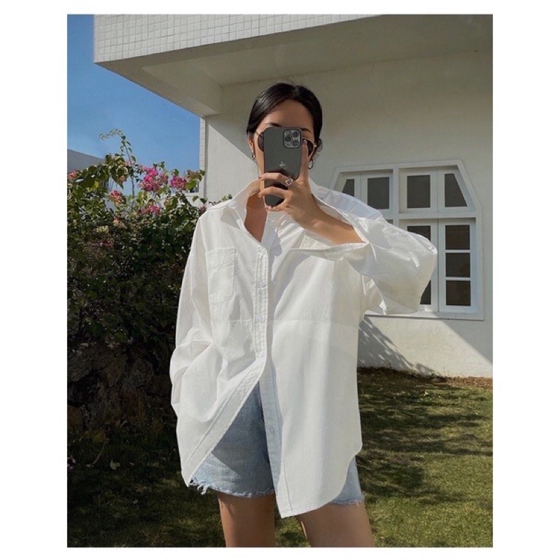 Áo Sơ Mi Trắng Oversize Sofm Wear