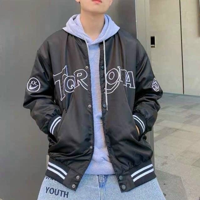 Áo khoác dù nam nữ unisex kiểu bomber form rộng, 2 lớp dày dặn (TQR..)