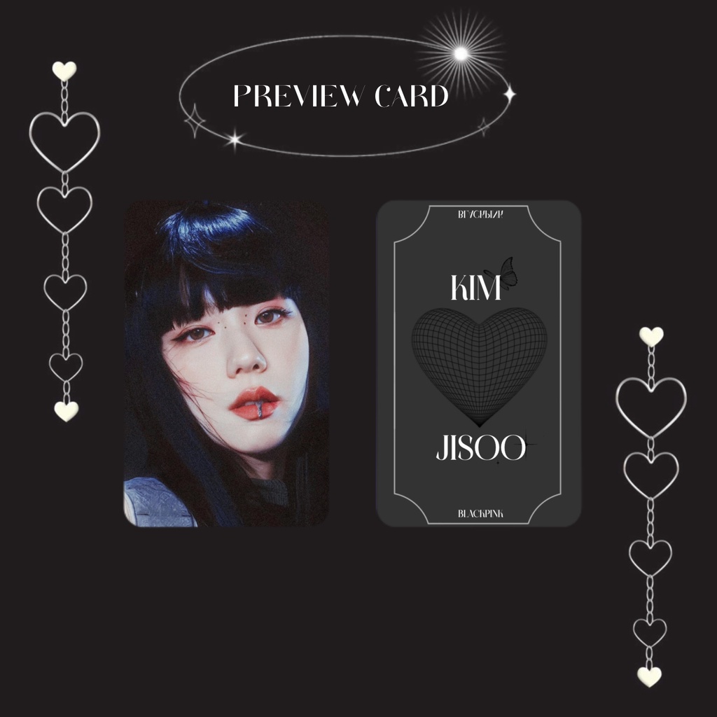 Card bo góc Jisoo  - Discombobulate shop