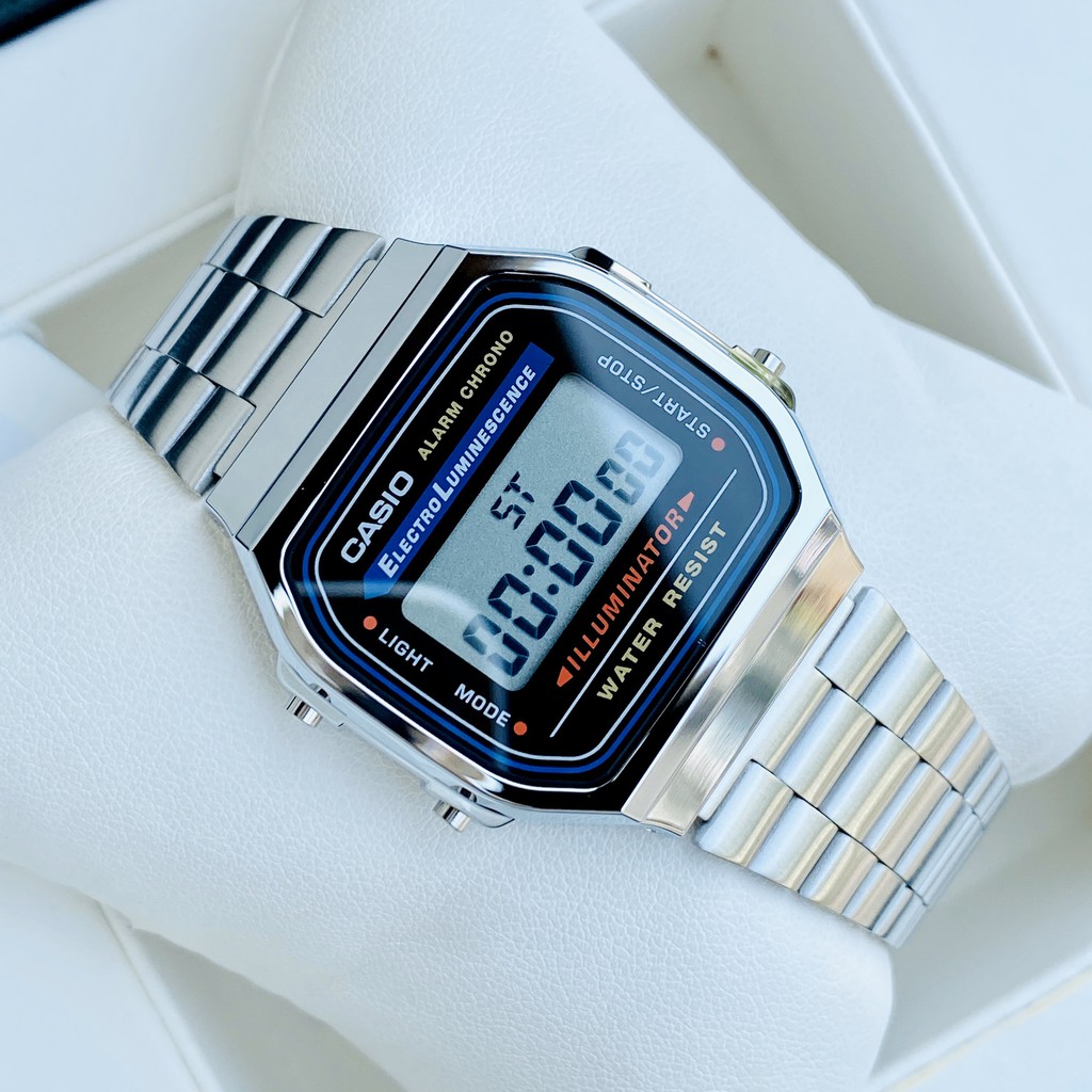 [NICE PICK] Đồng hồ nam nữ Casio A168 SILVER giá siêu rẻ