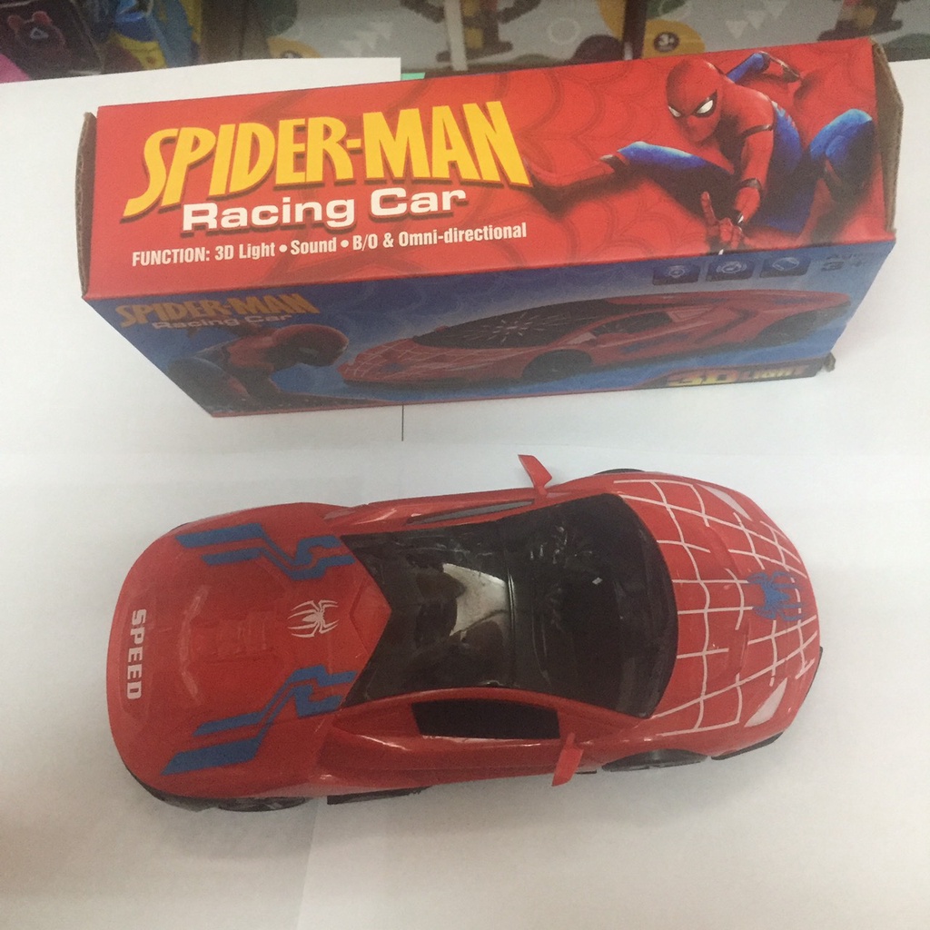 Ô TÔ SPIDER MAN CHAY PIN TẶNG 3 PIN