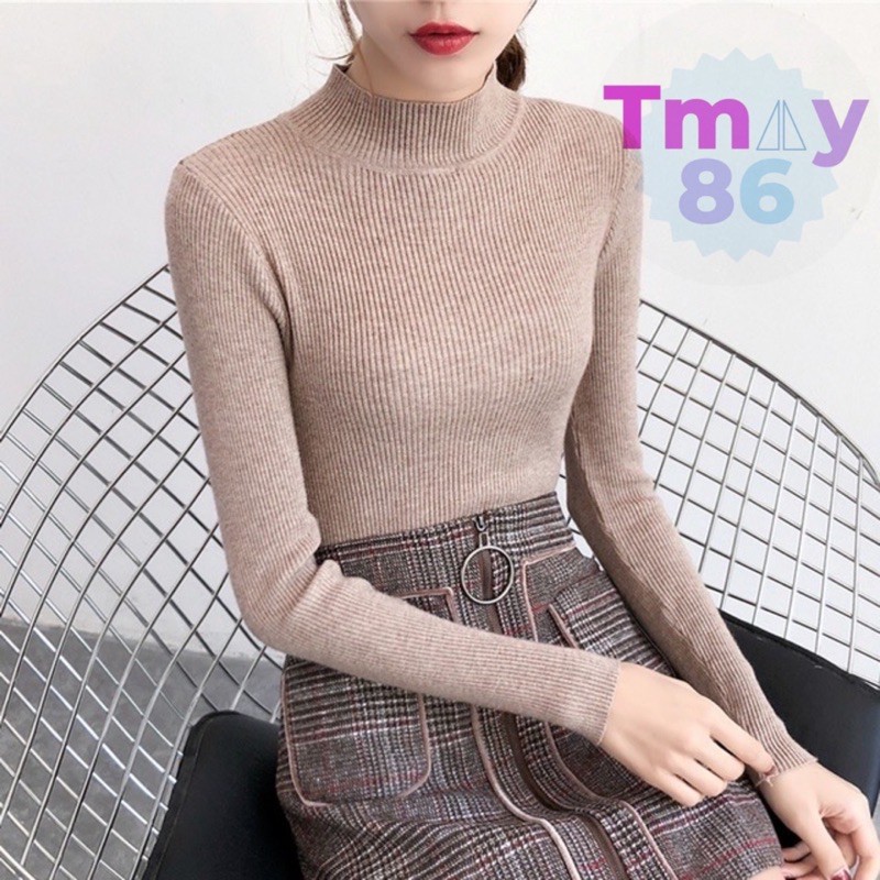 Áo Len Tăm - Cổ 3 Phân