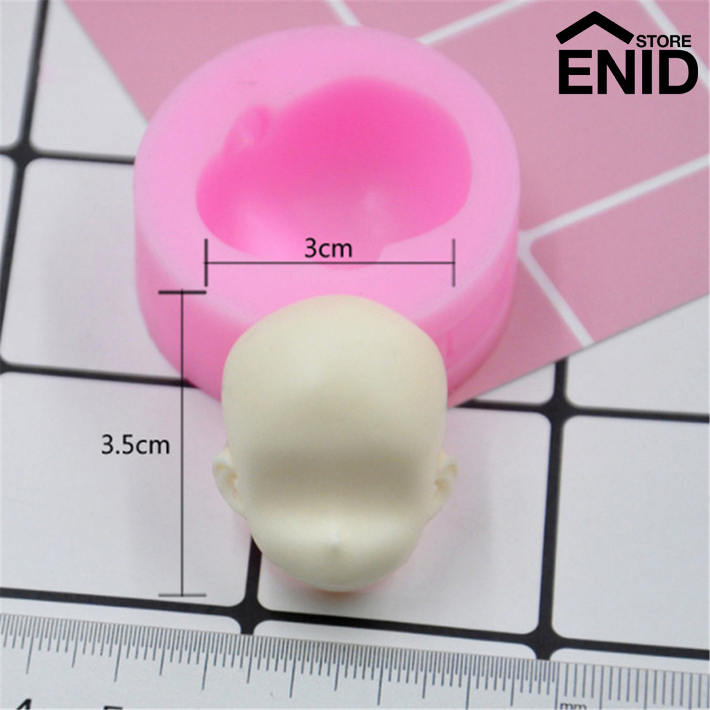 Khuôn Làm Bánh / Sô Cô La / Kẹo Đường Hình Đầu Búp Bê Bằng Silicone DIY