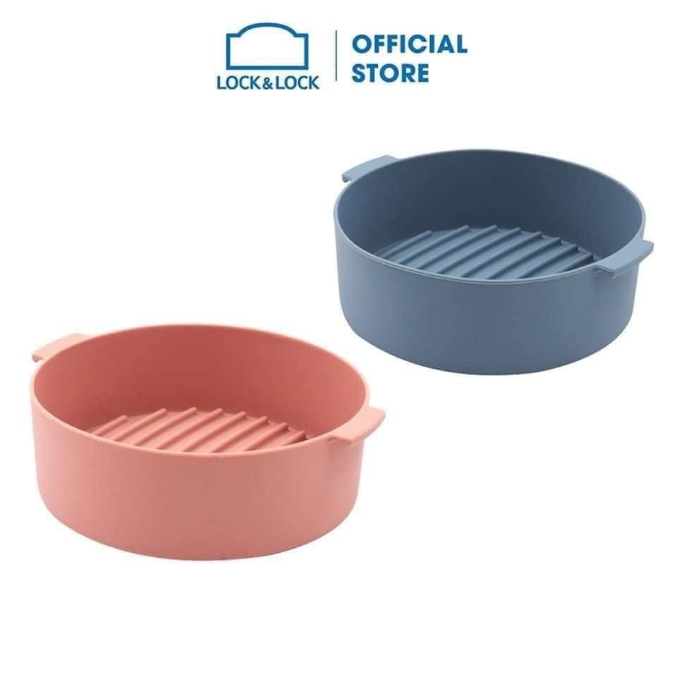 KHAY SILICONE DÀNH CHO NỒI CHIÊN KHÔNG DẦU VÀ LÒ VI SÓNG LOCKNLOCK - CKB002BLU 5L và CKB003BLU 3.5L