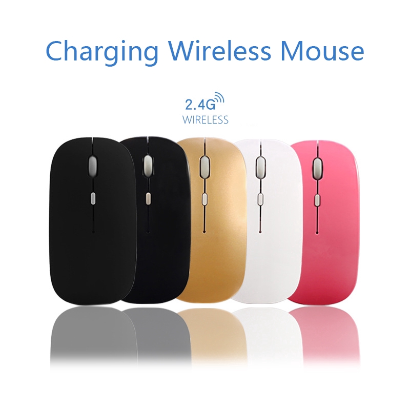 2.4G Wireless Mouse Rechargeable, Suitable for PC Computers and Laptops