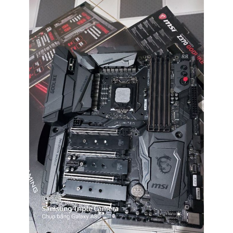 mainboard bo mạch chủ msi z370 godlike gaming full box like new