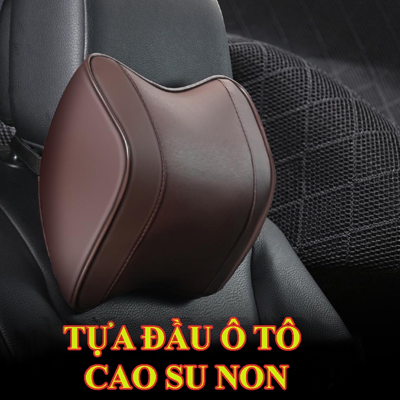Gối tựa đầu cao su non gối tựa đầu ô tô cao cấp siêu đàn hồi cho ghế xe hơi sang trọng, đẳng cấp