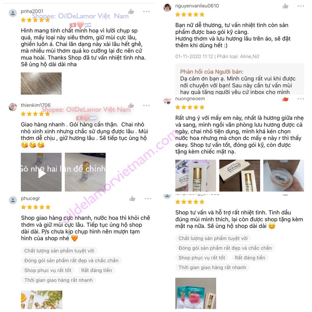 Nước hoa Israel chiết OilDeLamor 2ml ( For Men) | Thế Giới Skin Care