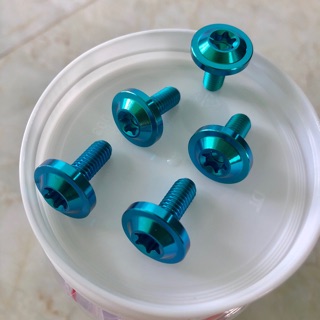 Ốc titan gr5 gắn ốp pô , dè , che sên