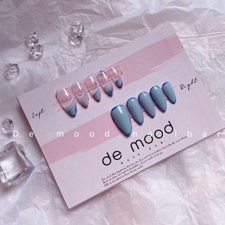 Bộ nail box xanh dương mix 2 phong cách