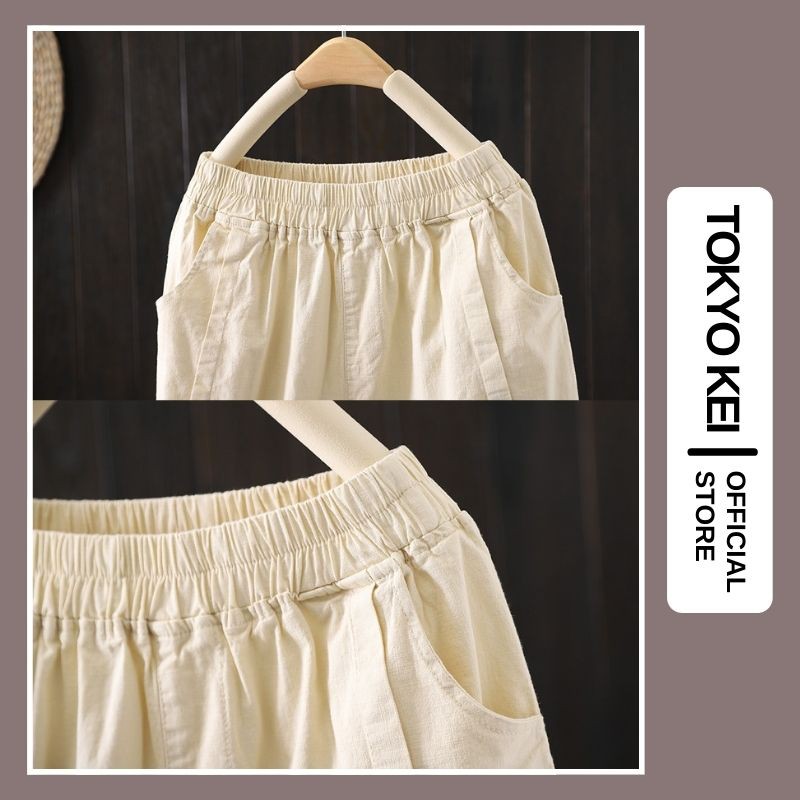 Quần Baggy Đũi TOKYO KEI 💖FREESHIP💖 Quần Baggy Dáng Rộng Màu Nâu Đen, Be Size S M L TQH70 | BigBuy360 - bigbuy360.vn