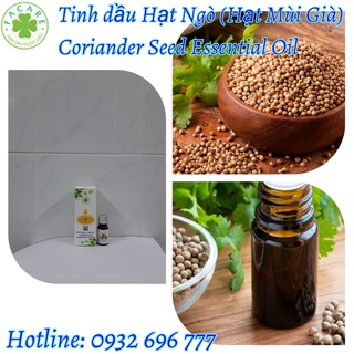 Tinh dầu Hạt Ngò (Mùi Già) Coriander essential oil giúp khử mùi, giải tỏa căng thẳng, mệt mỏi - 10ml