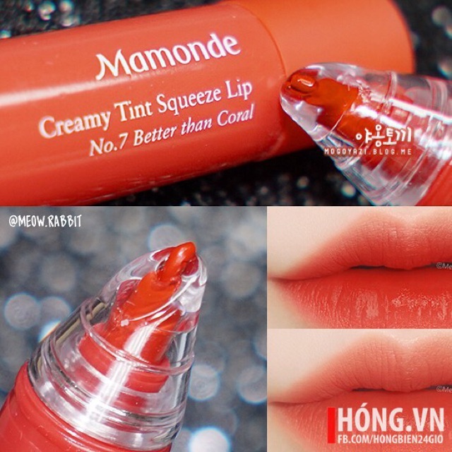 [có sẵn]Son Mamonde Creamy Tint Squeeze Lip