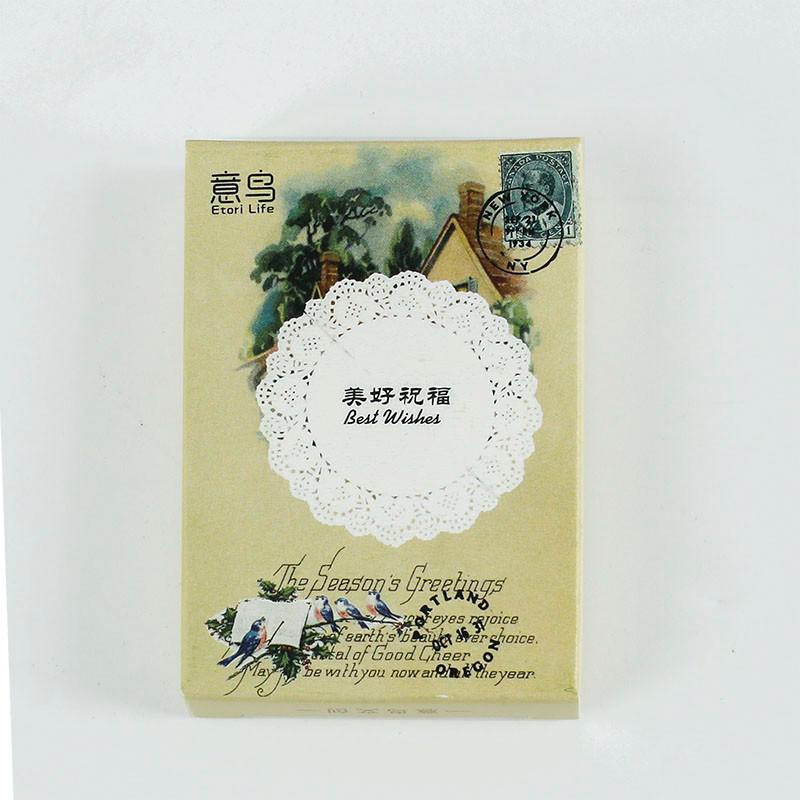 Bộ 24 miếng dán trang trí sổ tay phong cách Vintage