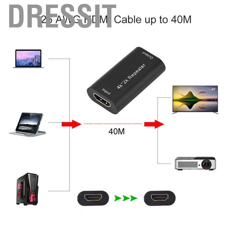 Bộ Khuếch Đại Tín Hiệu Hdmi 40m 4kx2k Hỗ Trợ 3d 1080p 1.65gbps