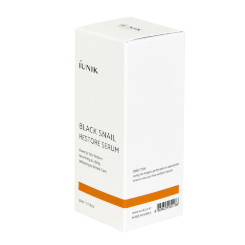 (Hàng Mới Về) Serum Ốc Sên Dưỡng Da 50ml / [iUNIK] Black Snail Restore Serum 50ml