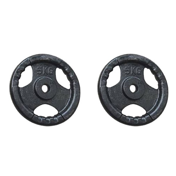 Bộ 2 Bánh Tạ Gang Đúc 5kg (Tổng 10kg) Phi 27mm Chính Hãng Đại Nam Sport