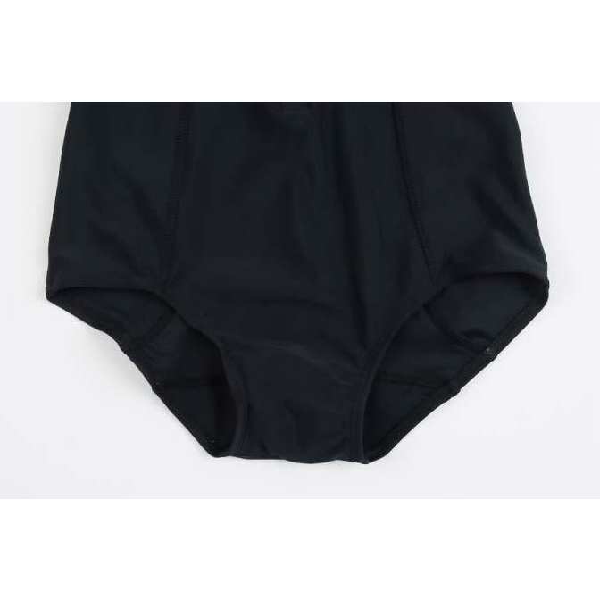 Bộ đồ bơi nữ liền mảnh thun lạnh đẹp cộc tay có khóa kéo