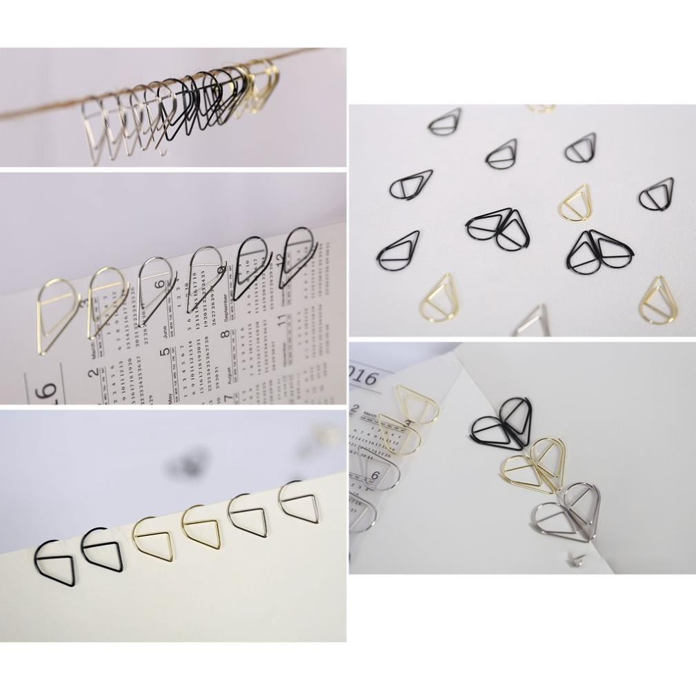 Kẹp giấy KOLANO kim kẹp giấy kiêm bookmark sổ kim loại họa tiết đáng yêu nhiều màu tiện dụng SC-001345