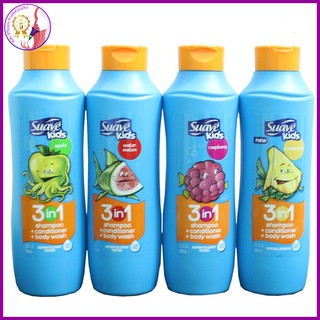SUAVE KIDS Sữa Tắm Gội Xả Dâu Rừng 3in1 665ml Made in USA