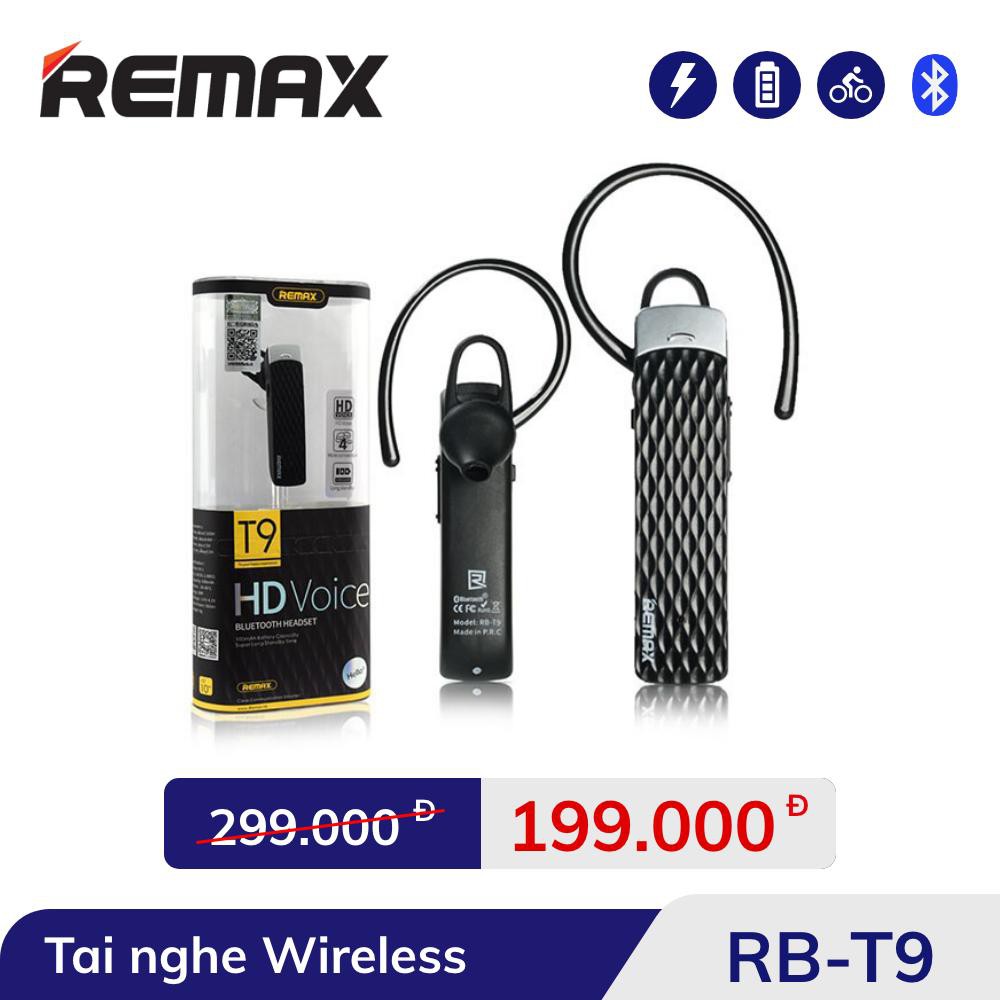 Tai Nghe Không Dây Bluetooth Remax RB-T9 Màu Đeng - tainghe Chính Hãng