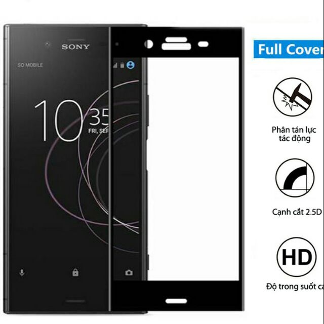 Cường lực Full tràn màn Sony Xperia XZ1C (4D 2018 cao cấp)