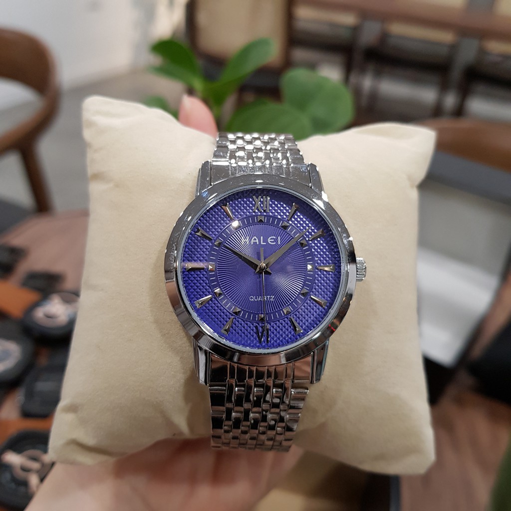 Đồng hồ nam Halei dây thép lụa bạc cao cấp chính hãng TONY WATCH 68