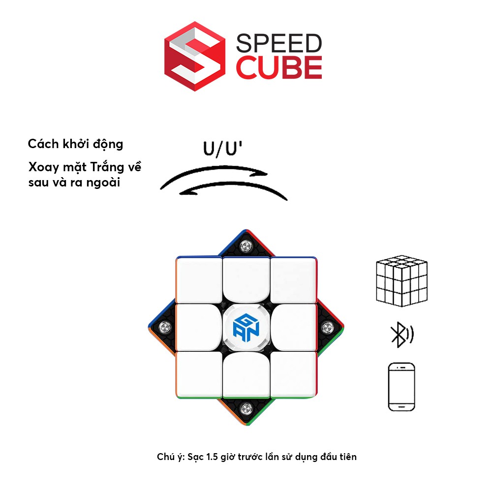 Rubik 3x3 Gan 356 i2 Smart Cube , Rubic 1x1 2x2 3x3 4x4 SPEED CUBE