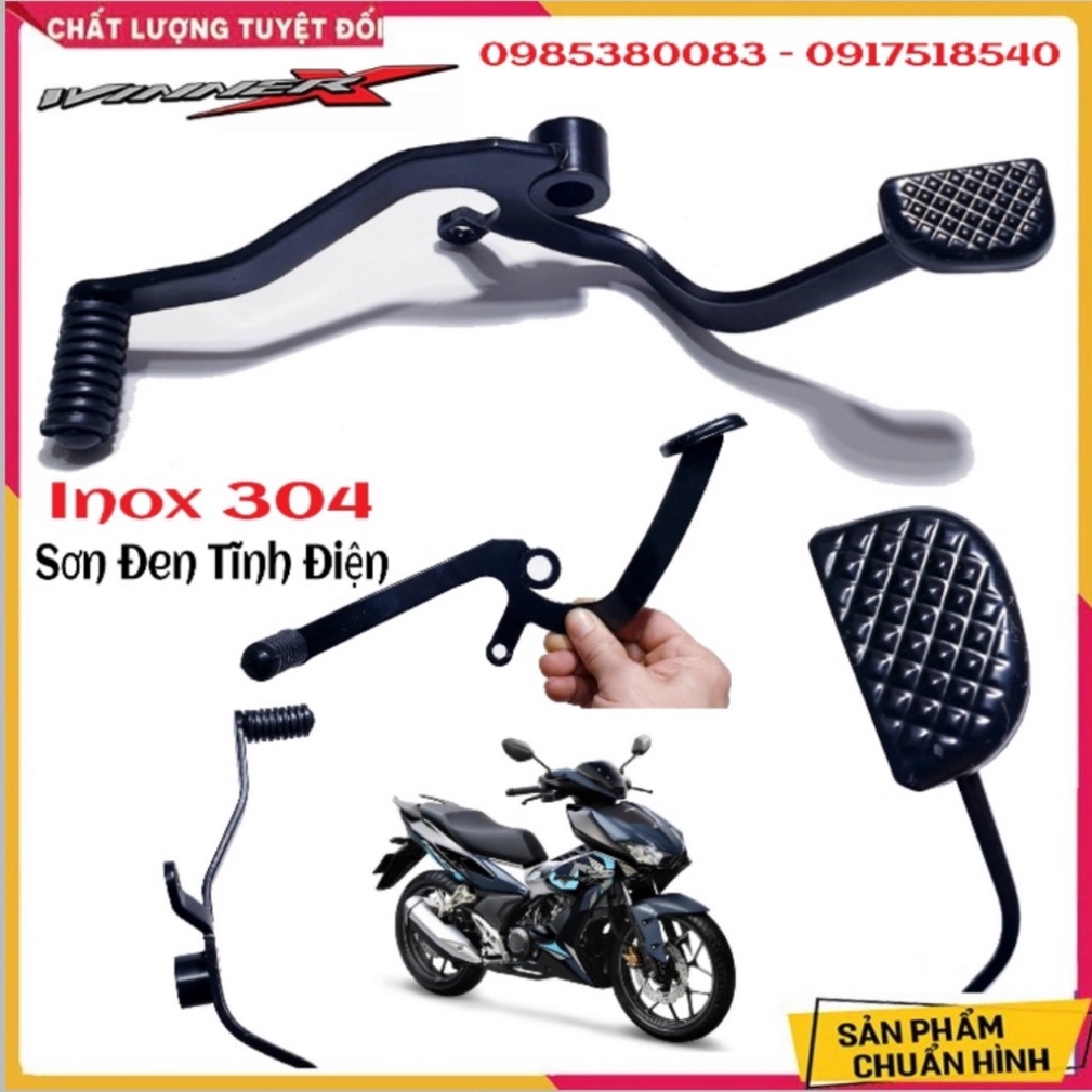 Cần Số 2 Chiều Winner X - Cần Số Winner X Cao Cấp - Cần số Win X _ INOX Xi Titan - Sơn Đen Tĩnh Điện Ảnh thật Sp