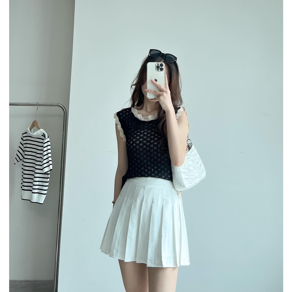 Áo sát nách len lưới quảng châu thời trang Miho house