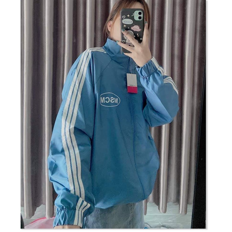 [ HÌNH THẬT 100% ] Áo Khoác Dù Unisex 2 Lớp Phối Sọc Tay Mẫu Mới - NGỌC HÂN FASHION