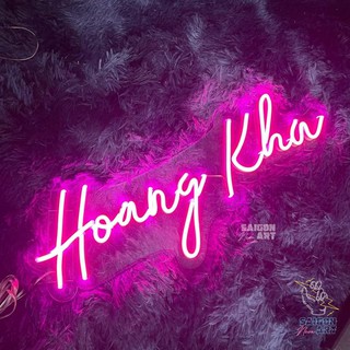 Đèn led neon theo tên yêu cầu decor trang trí phòng ngủ