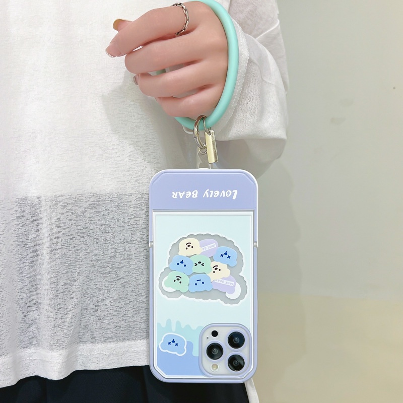 Ốp lưng iphone Ốp Điện Thoại tpu Silicone Kèm Giá Đỡ Ẩn Cho Apple 13Promax iphone12 11Pro xr Dinuo case