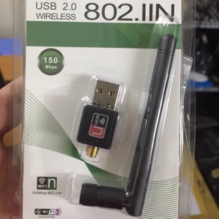 Card mạng không dây, thiết bị thu wifi nano 802.11n có anten