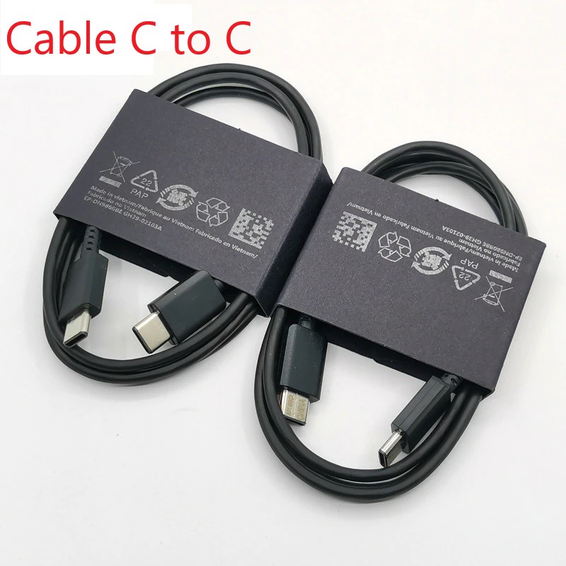 Dây sạc nhanh Cab sạc C to C chính hãng note 10, Note10 Plus,Note 20 Ultra 10 5G Hai đầu Type C-chuẩn nhà máy sản xuất