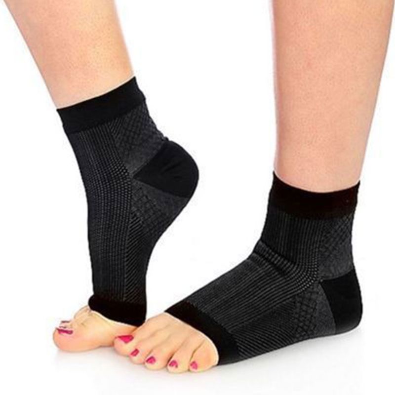 Vớ Thể Thao Hở Ngón Co Giãn Giảm Đau Hỗ Trợ Mắt Cá Chân Cho Nam Nữ