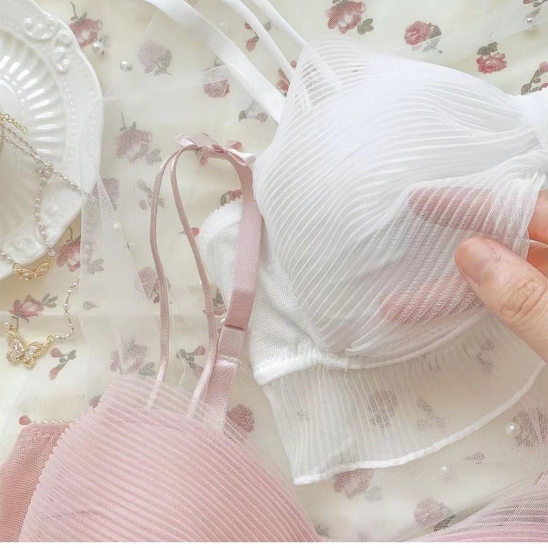 Áo Lót Không Gọng Phối Nơ Chống Chảy Xệ Dành Cho Nữ