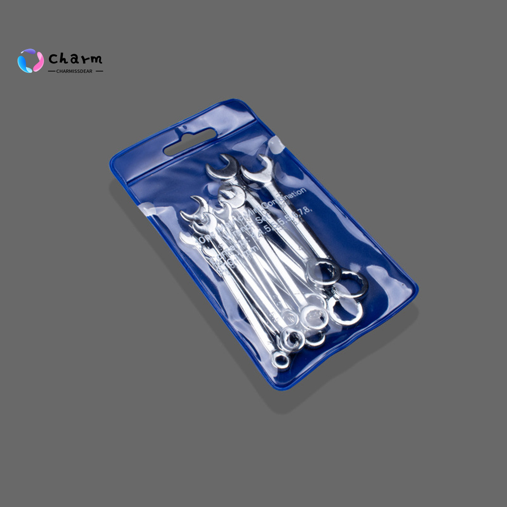 [CHS] COD 10Pcs Wrench Set Dual-service Labor-saving Chromium Vanadium Steel Assorted Double-headed Wrenches for Workshop