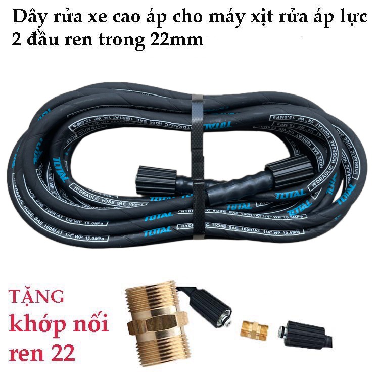 Dây rữa xe lõi thép 8m Total  TGT11236