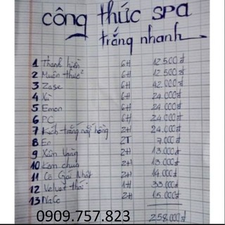 COMBO KEM SPA NHANH TRẮNG Free Ship