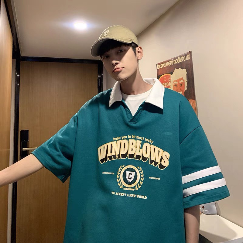 Áo Thun Nam Nữ Polo Chữ WInd Cổ Bẻ Dày Mịn Thoáng Mát Thiết Kế Thời Trang Kiểu Dáng Năng Động Trẻ Trung