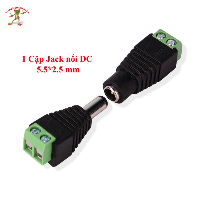 1 Cặp jack nối nguồn 5525 (đực + cái )