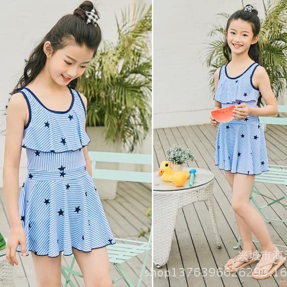 Bộ bơi bé gái lớn size 25-40kg
