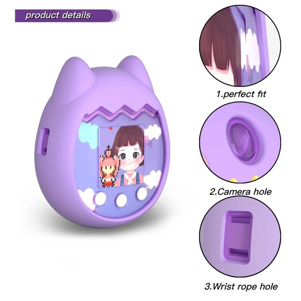 Điện Tử Máy Nuôi Thú Dẻo Silicone Cover Dành Cho Tamagotchi Pix Ảo Điện Tử Kỹ Thuật Số Thú Cưng Máy Bảo Vệ Chống Nước Qusl