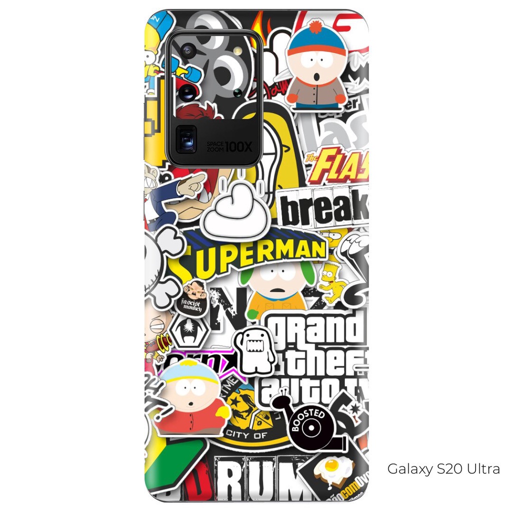 Skin dán điện thoại mẫu Stickerbomb